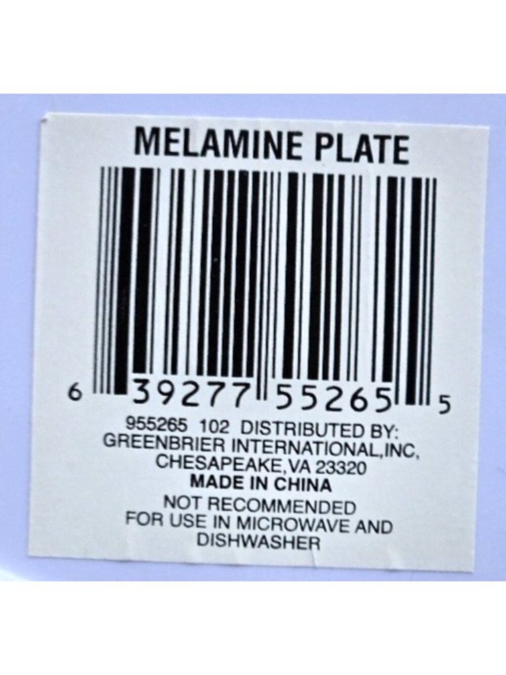 Melamine Greenbrier Int'l Red White & Blue 11" Dinner Plates, Set of 3 Patriotic - Picture 4 of 5